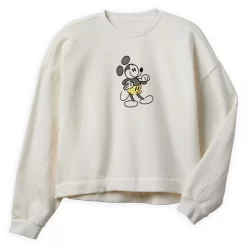 Disney Store Sweatshirt Mickey Genuine Mousewear Blanc Pour Femmes