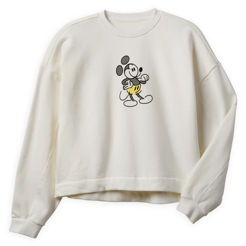 Disney Store Sweatshirt Mickey Genuine Mousewear Blanc Pour Femmes