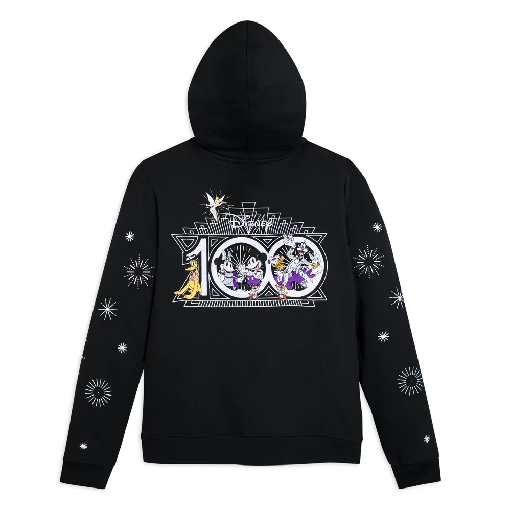 Sweatshirt Mickey Et Ses Amis à Capuche Et Zip Sur L'avant Disney100 Celebration Pour Adultes – Image 2