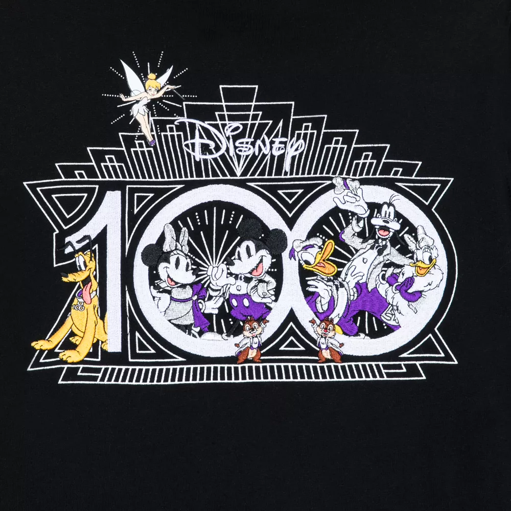 Sweatshirt Mickey Et Ses Amis à Capuche Et Zip Sur L'avant Disney100 Celebration Pour Adultes – Image 6