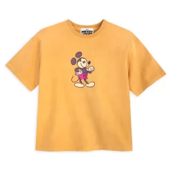 Disney Store T-shirt Mickey Genuine Mousewear Jaune Pour Femmes