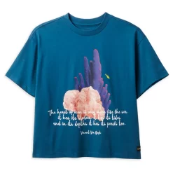 National Geographic T-shirt Corail Pour Femmes