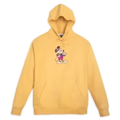 Disney Store Sweatshirt Mickey Genuine Mousewear Ă Capuche Jaune Pour Adultes