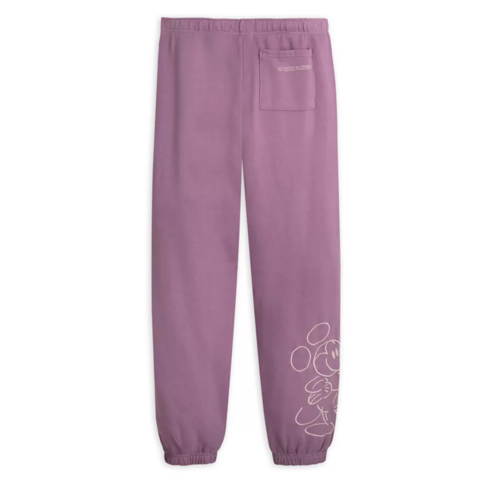 Disney Store Pantalon De Jogging Mickey Genuine Mousewear Mauve Pour Adultes – Image 2