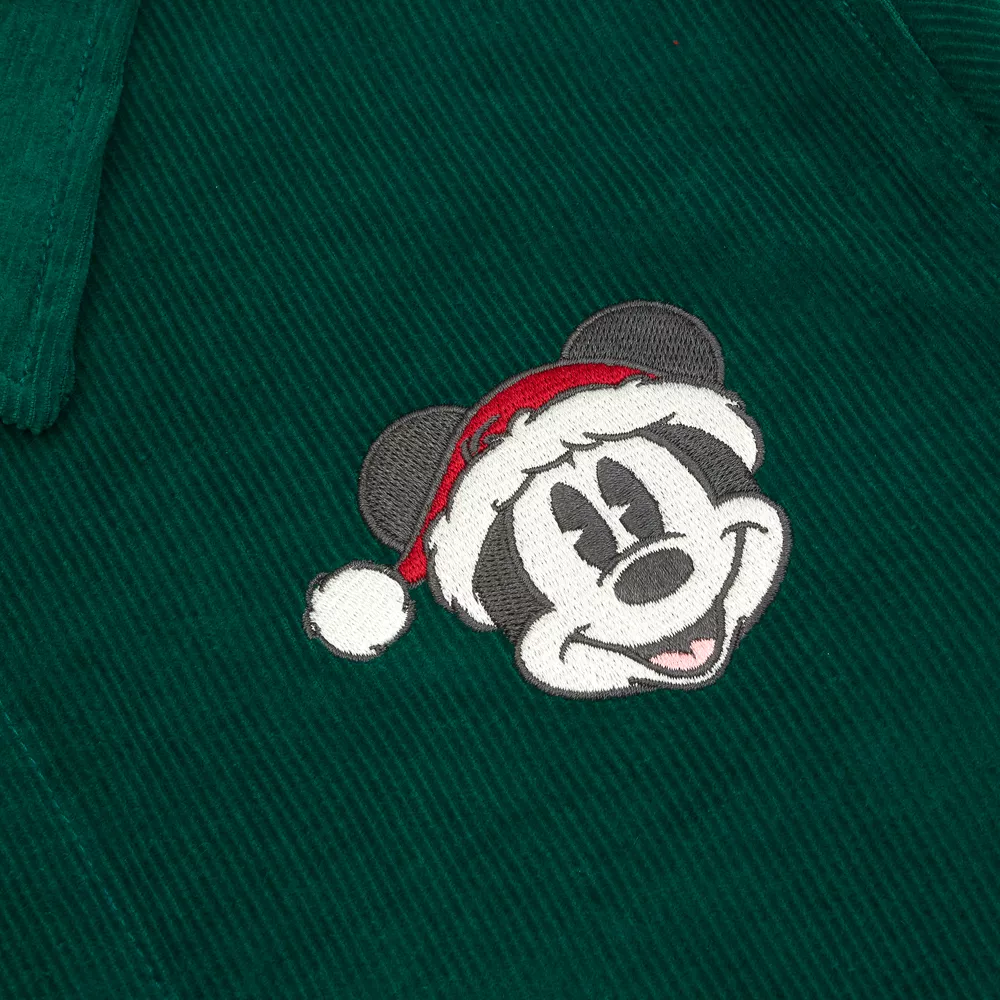 Disney Store Chemise De Noël En Velours Côtelé Mickey Mouse Style Vintage Pour Adultes – Image 3