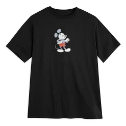 Disney Store T-shirt Mickey Genuine Mousewear Noir Pour Adultes