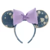 Disneyland Serre-tête à Oreilles De Minnie Lavande En Denim Pour Adultes