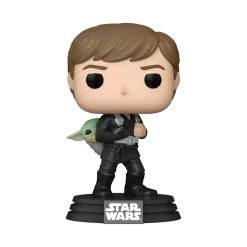 Funko Figurine Luke Skywalker Et Grogu Pop! En Vinyle, Star Wars : Le Livre De Boba Fett