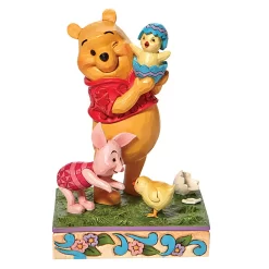 Enesco Figurine Winnie L'Ourson Et Porcinet Pâques Surprise De Printemps