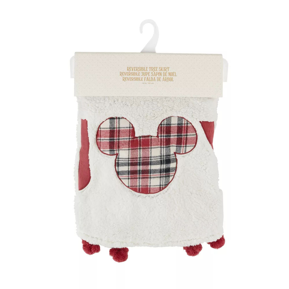 Disney Store Tapis Pour Sapin De Noël Réversible Mickey Mouse Homestead – Image 3